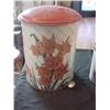 Image 2 : Antique Canister Set with Matching Trashcan