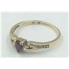 Image 2 : 10K PEAR SHAPED RUBY & DIAMOND ACCENTS ,
