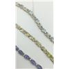 Image 2 : THREE STERLING SILVER TENNIS BRACELETS