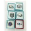 Image 3 : LOT OF 12 STERLING SILVER RINGS