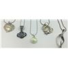 Image 2 : 5 STERLING SILVER NECKLACES