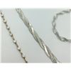 Image 2 : LOT OF 5 STERLING SILVER BRACELETS