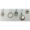 Image 2 : LOT OF 5 STERLING SILVER NECKLACES