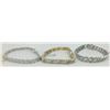 Image 2 : LOT OF 5 STERLING SILVER BRACELETS