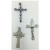 Image 2 : 8 MISC. STERLING SILVER CROSS PENDANTS