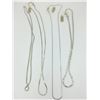 Image 2 : 9 MISC. STERLING SILVER NECKLACES