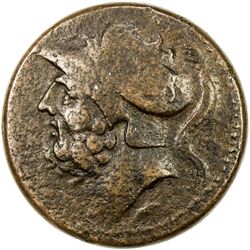 BRETTIAN LEAGUE: ca. 215-205 BC, AE sextans (14.79g). VF