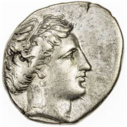 LUCANIA: Anonymous, ca. 400-340 BC, AR nomos (7.76g), Metapontion. VF