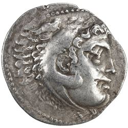 MACEDONIA: Alexander III, the Great, posthumous, ca. 2nd century BC, AR tetradrachm (16.7g). VF