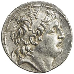 SELEUKID KINGDOM: Antiochos VII Euergetes, 138-129 BC, AR tetradrachm (16.70g), ND. EF