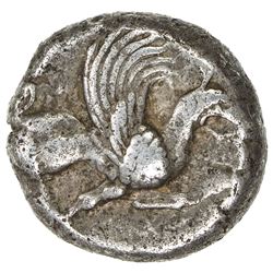 TEOS: mid-6th century BC, AR drachm (5.89g). VF