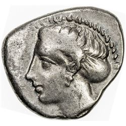 THESSALY: Anonymous, ca. 360-350 BC, AR drachm (6.04g), Larissa. VF
