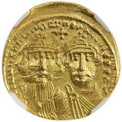 BYZANTINE EMPIRE: Heraclius, 610-641, AV solidus, Constantinople. AU