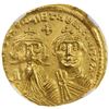 Image 1 : BYZANTINE EMPIRE: Heraclius, 610-641, AV solidus, Constantinople. NGC AU