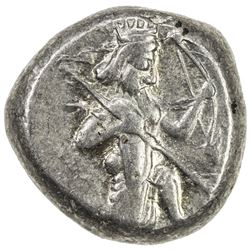 ACHAIMENIDIAN EMPIRE: Anonymous, 5th/4th century BC, AR siglos (5.57g). EF