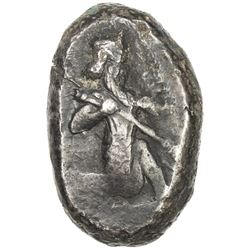 ACHAIMENIDIAN EMPIRE: Anonymous, ca. 420-375 BC, AR siglos (5.48g). VF