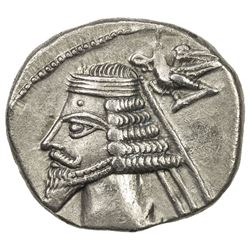 PARTHIAN KINGDOM: Phraates IV, c. 38-2 BC, AR drachm (3.74g), Ekbatana (Hamadan). EF