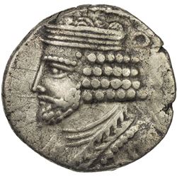 PARTHIAN KINGDOM: Vardanes I, 40-45, AR tetradrachm (14.17g), Seleukeia, SE356 (44/45 AD). VF