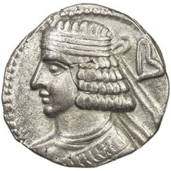 PARTHIAN KINGDOM: Pakoros II, AD 78-105, BI tetradrachm (14.40g), Seleukeia, SE389 (77/78 AD). VF-EF