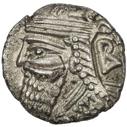 PARTHIAN KINGDOM: Vologases IV, 147-191 AD, BI tetradrachm (12.91g), Seleukeia, SE497 (185/86 AD). E