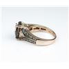 Image 2 : Beautiful LEVIAN Chocolate Topaz & Diamond Ring