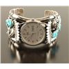 Image 1 : Navajo Silver Sleeping Beauty Watch Cuff