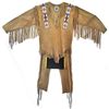 Image 2 : Plains Indian Beaded Buckskin Dance Outfit