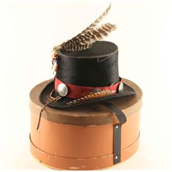 Antique Beaver Felt Top Hat