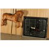Image 2 : Antique Wooden Carousel Horse and Mirror