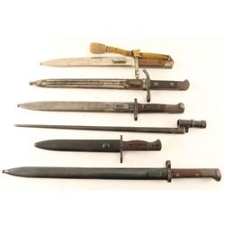 Lot of 6 Bayonets