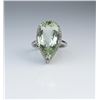 Image 2 : Amazing Green Amethyst & Diamond Ring