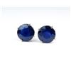 Image 1 : Captivating Large Blue Sapphire Stud Earrings