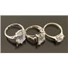 Image 2 : Lot of 3 CZ Rings