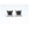 Image 2 : Dazzling Blacn & White Diamond Earrings