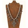 Image 1 : Navajo Sterling Cross Squash Blossom Necklace