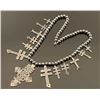 Image 2 : Navajo Sterling Cross Squash Blossom Necklace