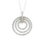 Image 1 : Contemporary Styled Triple Circle Diamond Pendant