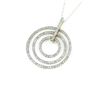 Image 2 : Contemporary Styled Triple Circle Diamond Pendant