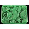 Image 1 : Bright Green Carved Stone Plaque