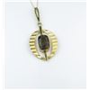 Image 2 : Mid-Century Contemporary Style Smoky Topaz Pendant