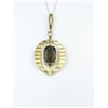 Image 3 : Mid-Century Contemporary Style Smoky Topaz Pendant