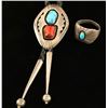 Image 1 : Navajo Bolo & Mens Ring