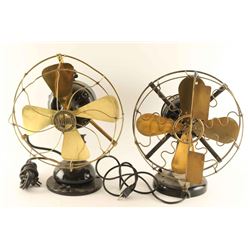 Lot of 2 Vintage Fans