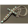 Image 2 : Navajo Sterling & Turquoise Cross
