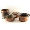 Image 2 : Lot of Antique Copper Kitchen Pots