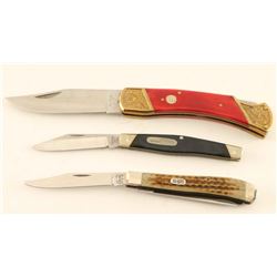 Lot of 3 Folding Knives