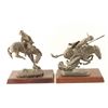 Image 2 : Lot of 4 Small Frederic Remington Bronzes