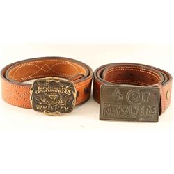 Lot of 2 Belts & Buckles
