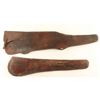 Image 1 : Lot of 2 Leather Rifle Scabbards
