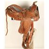 Image 1 : Brown Floral Tooled Saddle